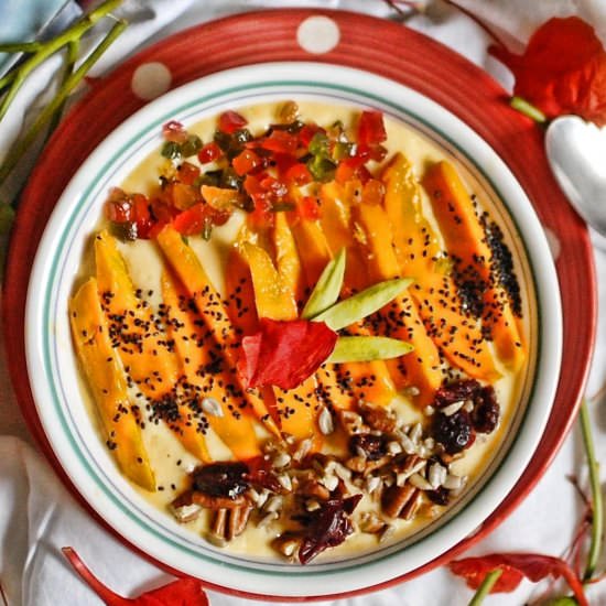 Mango and Oats Smoothie Bowl