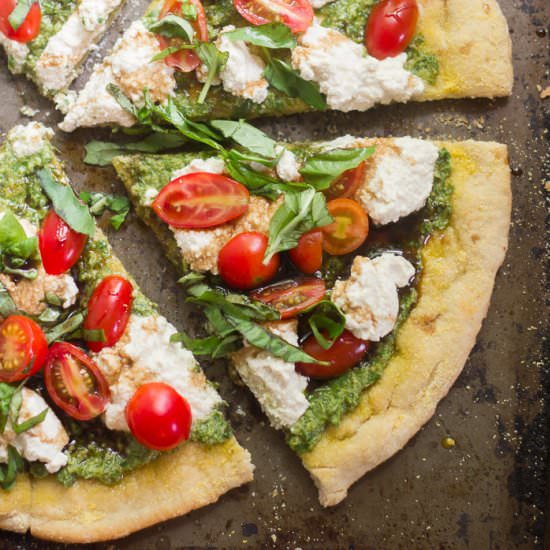 Vegan Caprese Pizza
