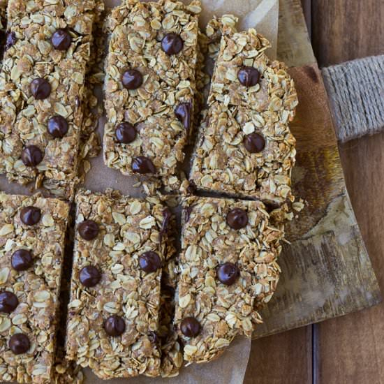 Peanut Butter Oat Snack Bars