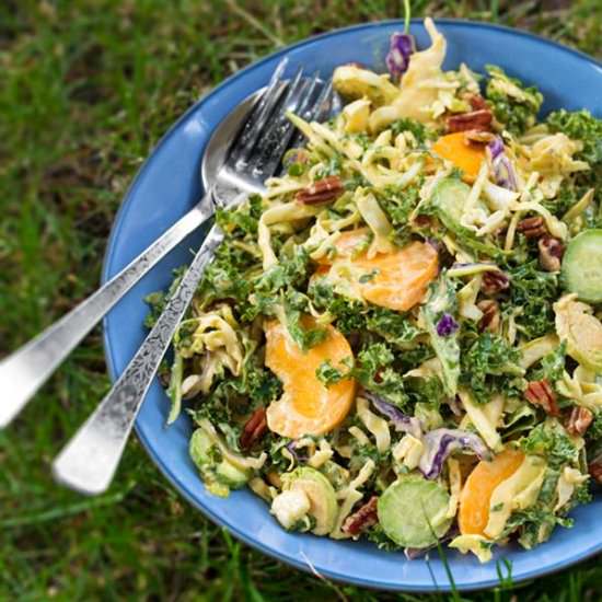 Peach-Wasabi Summer Salad