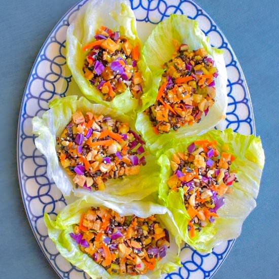 Best Ever Thai Tofu Lettuce Wraps