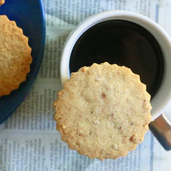 Whole-wheat walnut cookies