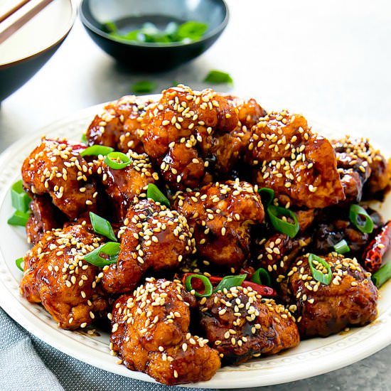 Crispy General Tso’s Cauliflower