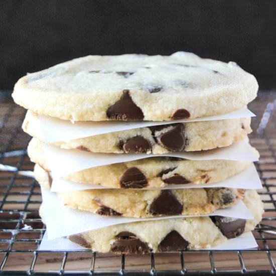 Chocolate Chip Shortbread Cookies