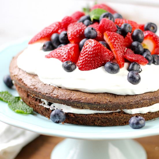 Brownie Strawberry Shortcake