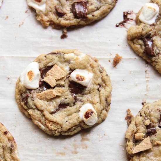 S’mores Chocolate Chip Cookies
