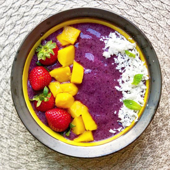 Blueberry Coconut Chia Bowl