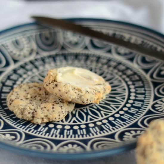 Coconut Flour Chia Biscuits