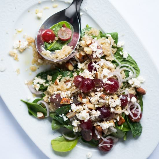 Grape & Feta Quinoa Salad