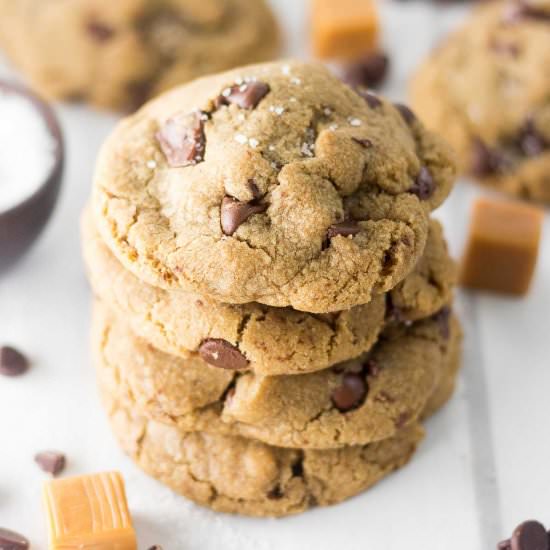 Caramel Chocolate Chip Cookies