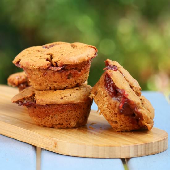Peanut Butter and Jelly Muffins