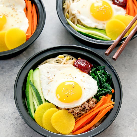 Korean Cauliflower Rice Bowls