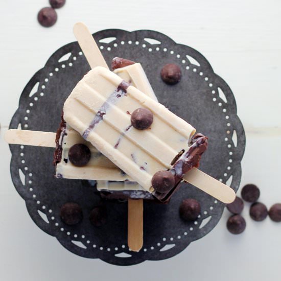Tahini Stracciatella Popsicles