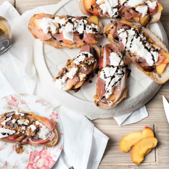 Peach & Burrata Toast
