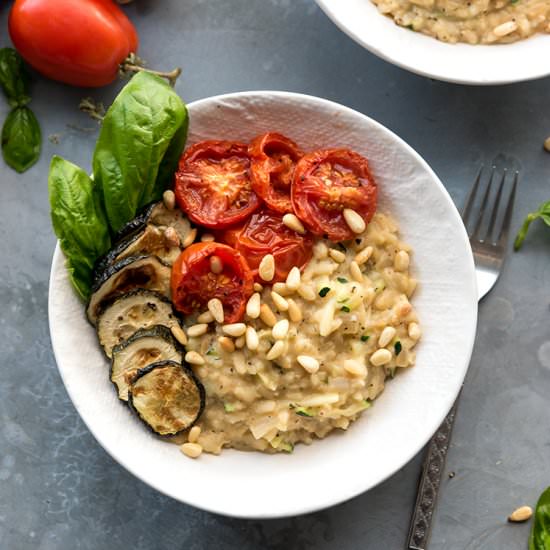 Zucchini Risotto & Roasted Tomatoes