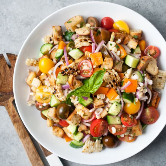 Grilled Corn Panzanella