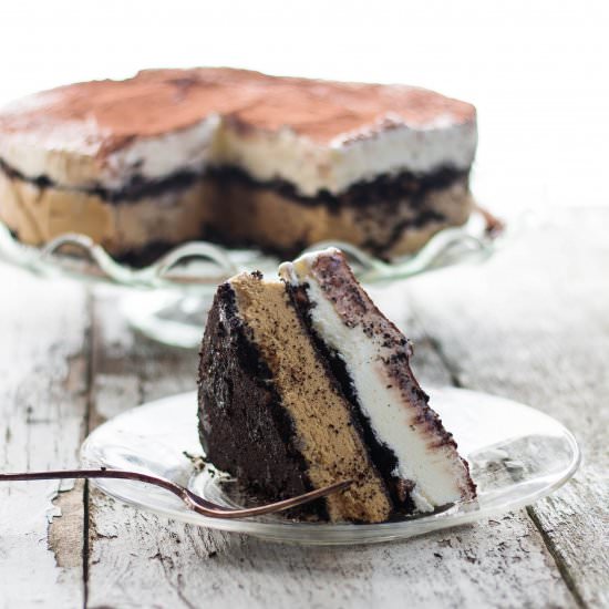 Vanilla Latte Ice Cream Cake