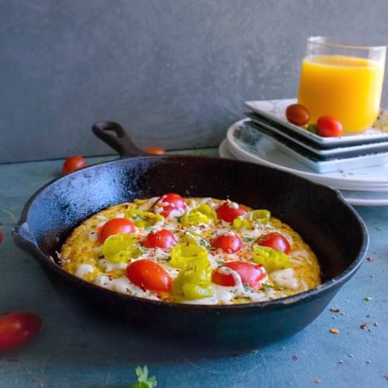 Ricotta & Vegetable Pizza Frittata