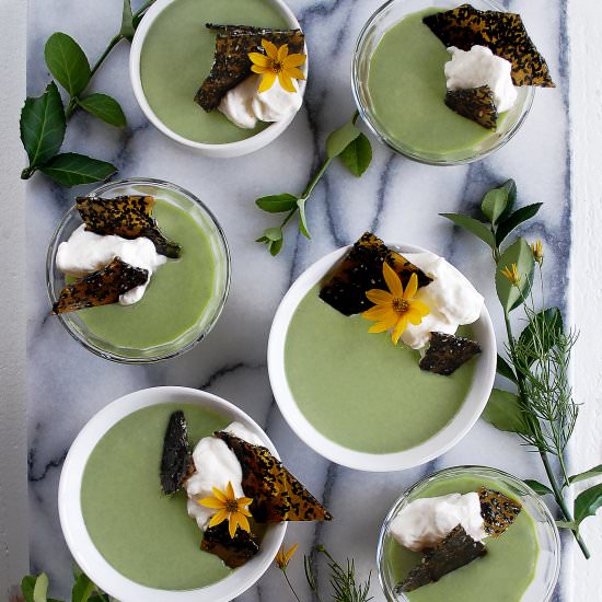 Ginger Matcha Custard