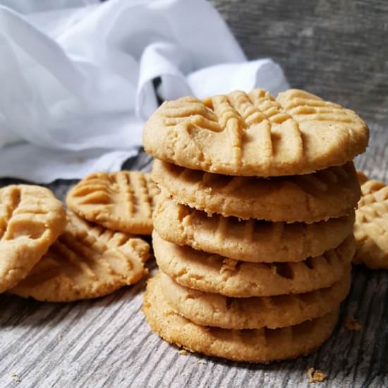 Skinny Peanut Butter Cookies