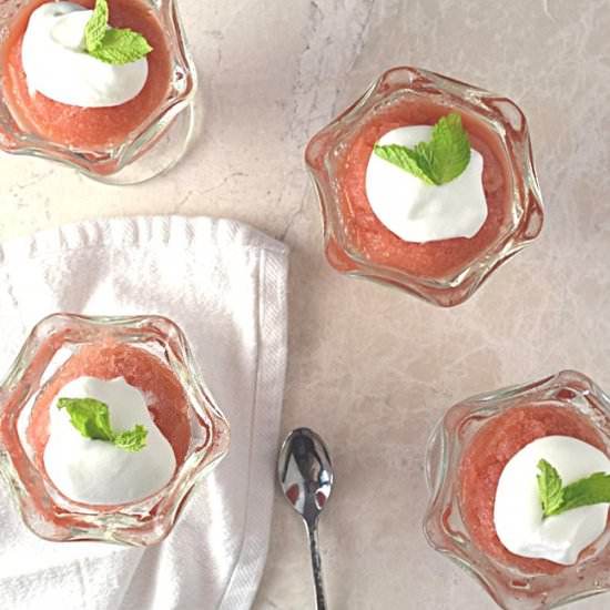 Watermelon Lime Granita