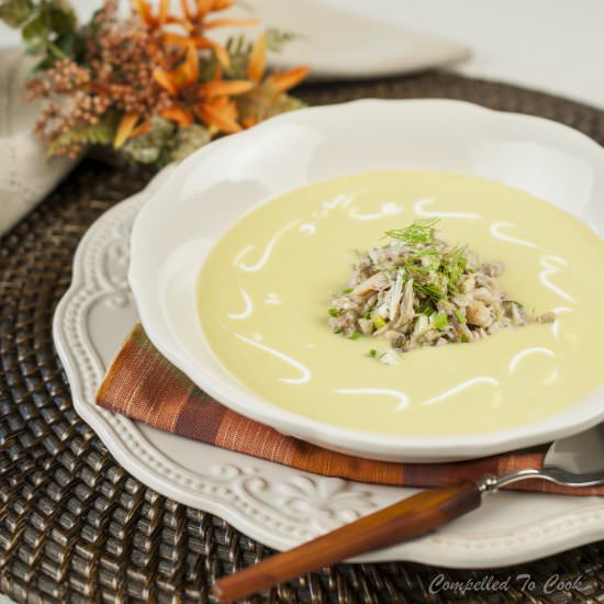 Chilled Corn and Crab Soup