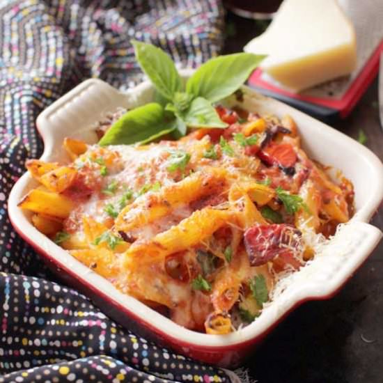 Baked Pasta With Roasted Vegetables