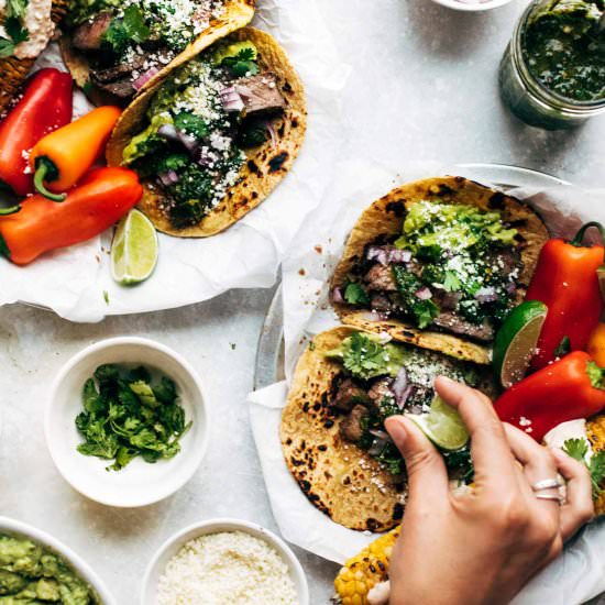 Chimichurri Steak Tacos