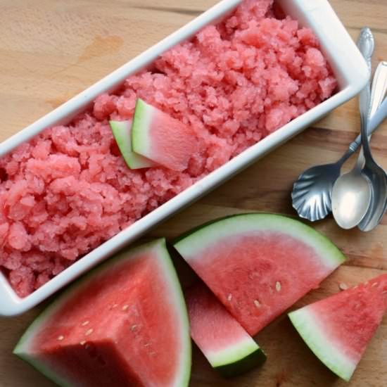 Easy Watermelon Granita