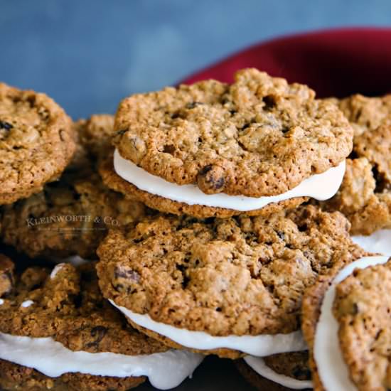 Oatmeal Cream Pie Cookies