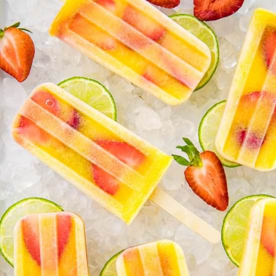 Mango Gin & Tonic Popsicles