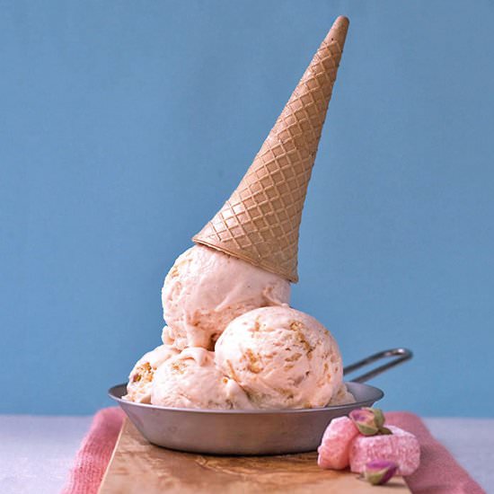 Turkish Delight No-churn Ice Cream
