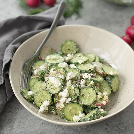 Cucumber, Dill and Radish Salad