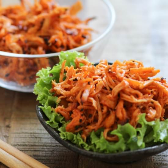 Baked Shredded Chicken Snack