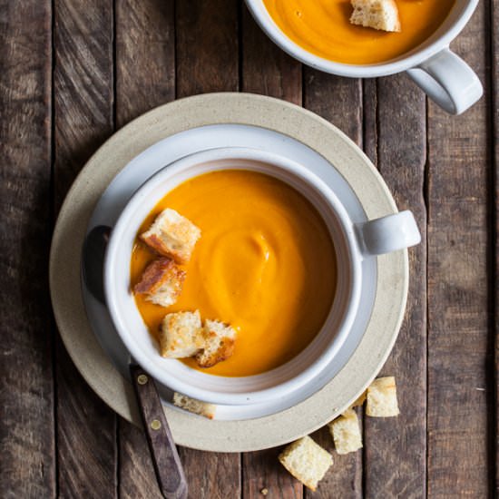 Sweet Potato & Roasted Pepper Soup