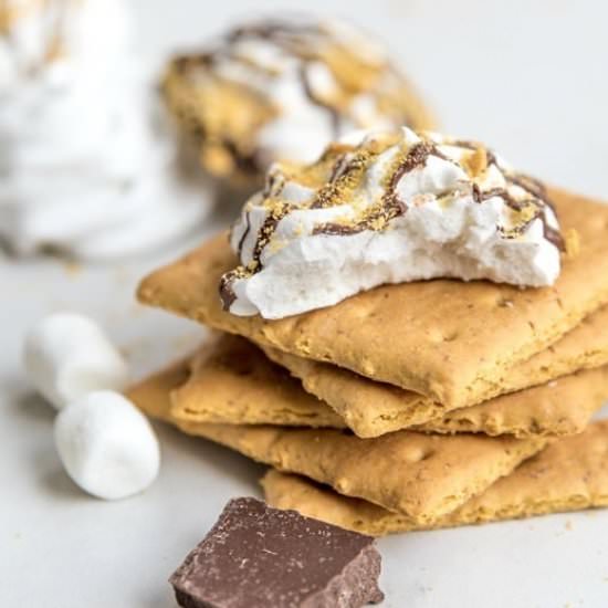 Vegan S’mores Meringues
