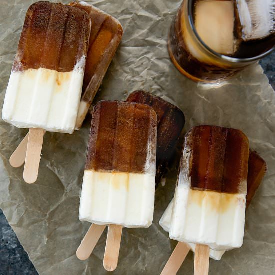 Cold Brew Latte Ice Pops