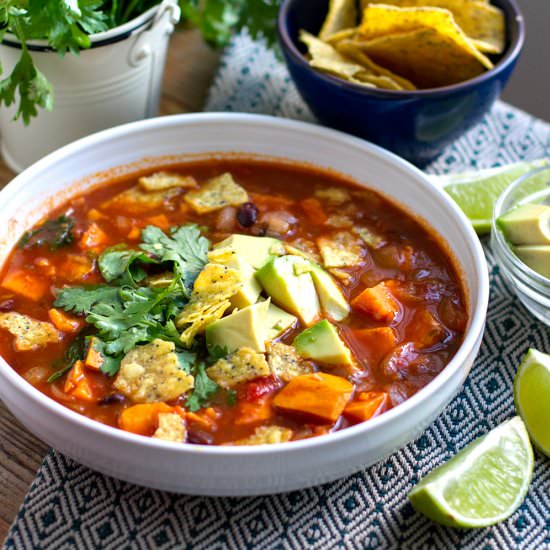 Sweet Potato Tortilla Soup