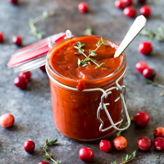 Easy Cranberry BBQ Sauce