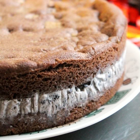 Reese’s-Oreo Ice Cream Cookie Cake