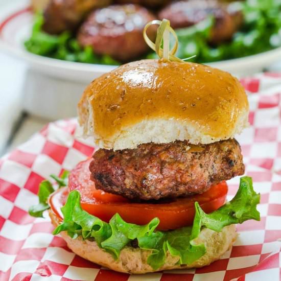 Pork-Beef Sliders with Pepper Jack