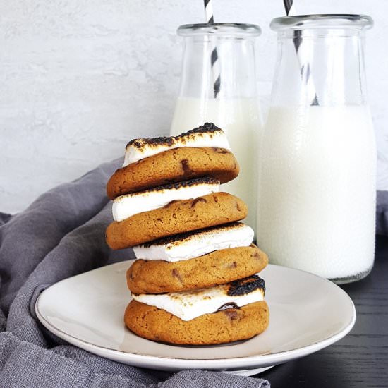 Milk Chocolate Chip S’more Cookies