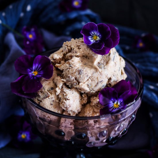 Prune Cherry Brandy Ice Cream