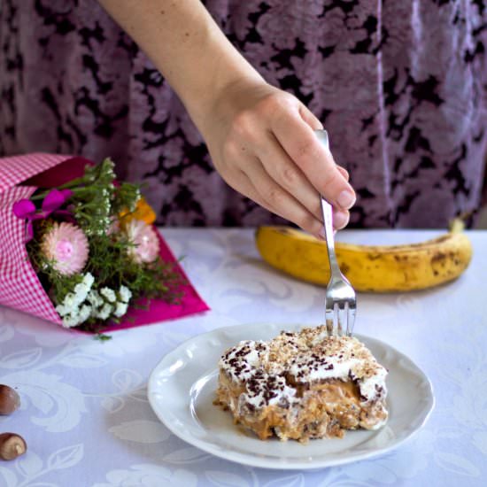 Easy Banoffee Mess Cake