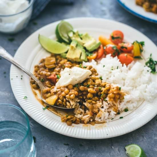 Easy Vegetarian Lentil Stew