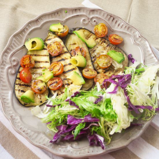 Grilled Eggplant Salad