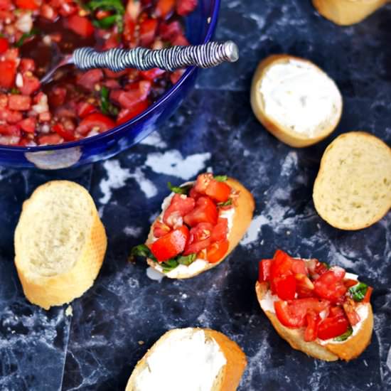 Goats Cheese Bruschetta