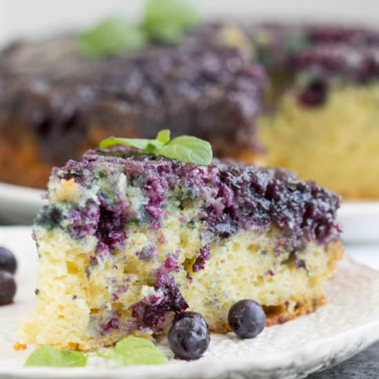 Blueberry Upside-down Cake