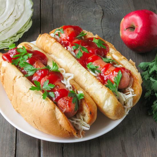 Hot Dogs with a Special Topping