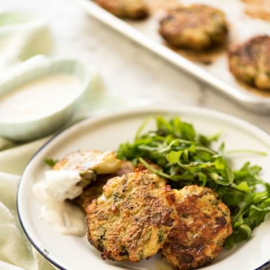 BAKED CHEESY BROCCOLI CHICKEN PATTY